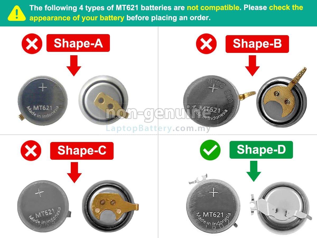 Panasonic MT621 replacement battery