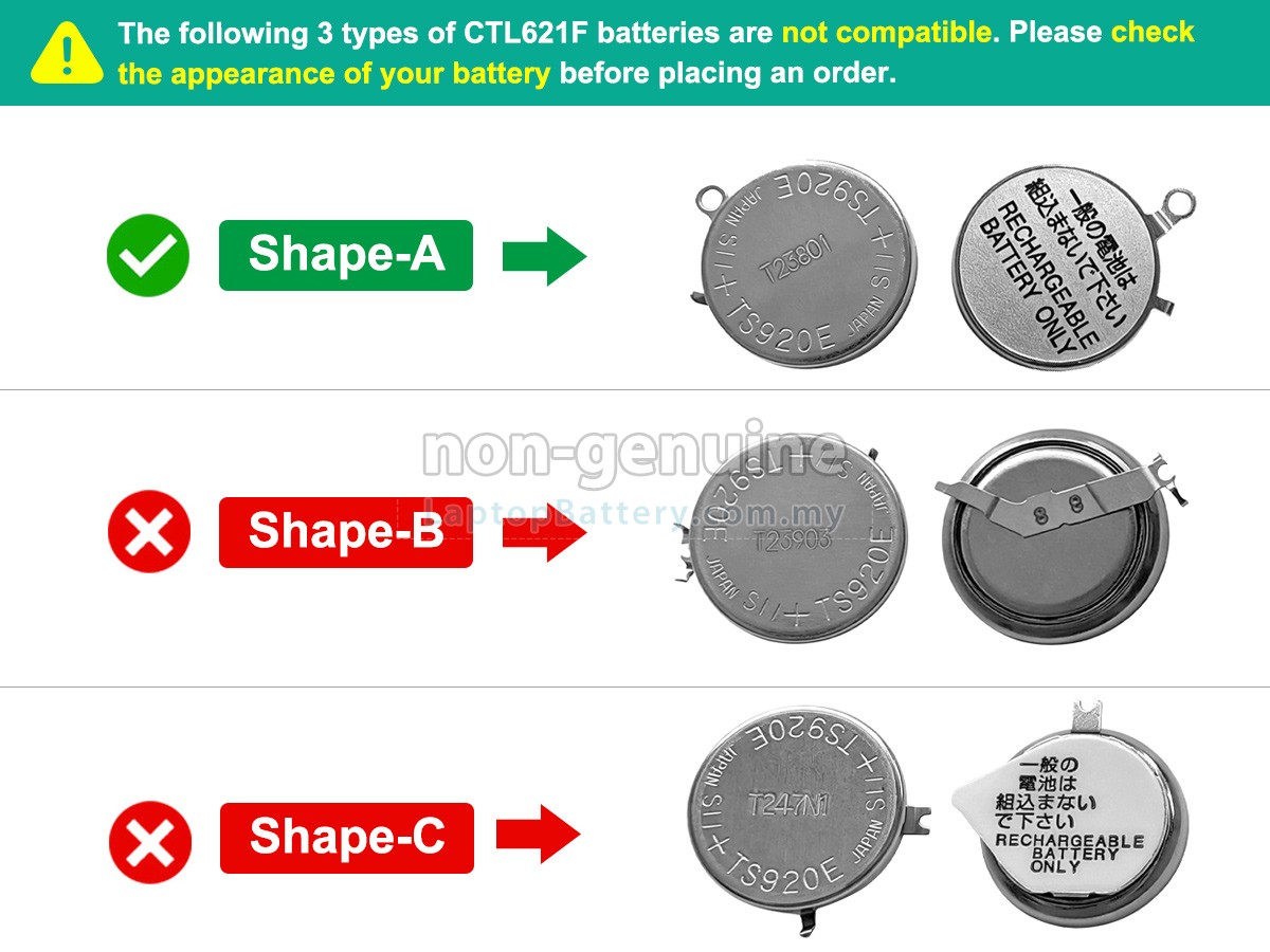 Panasonic TS920E replacement battery