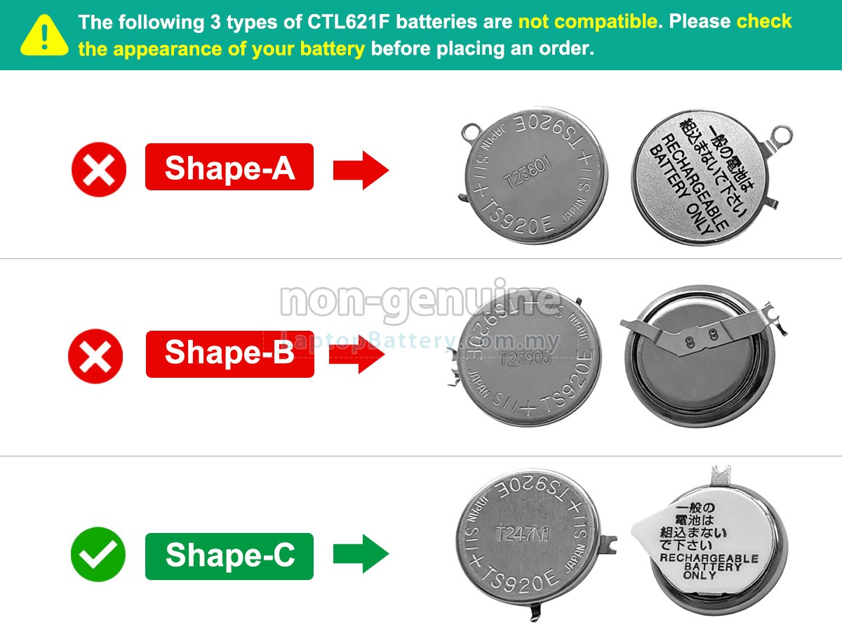 Panasonic TS920E replacement battery