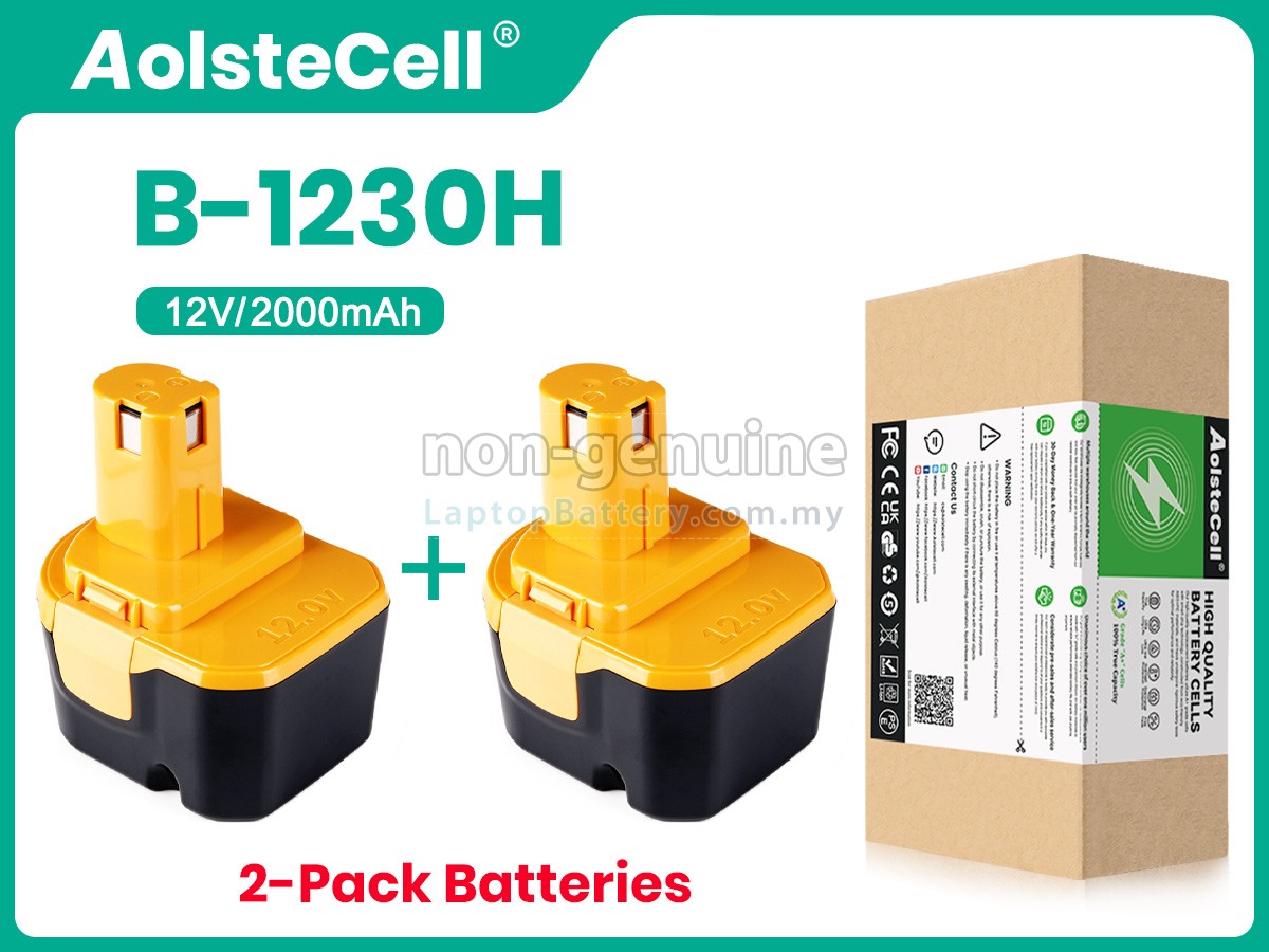 Ryobi 12V B-1230H replacement battery
