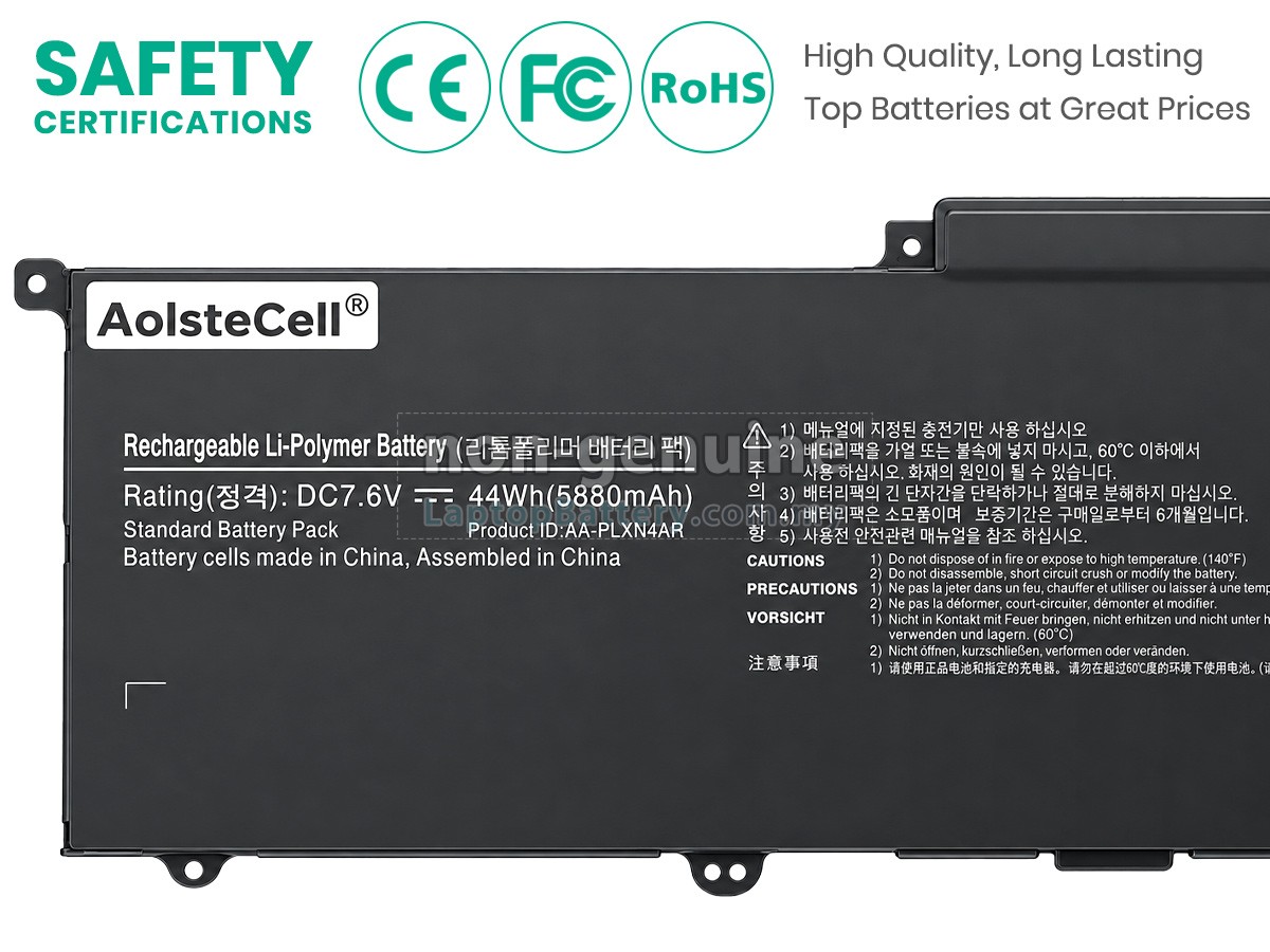 Samsung AA-PLXN4AR replacement battery