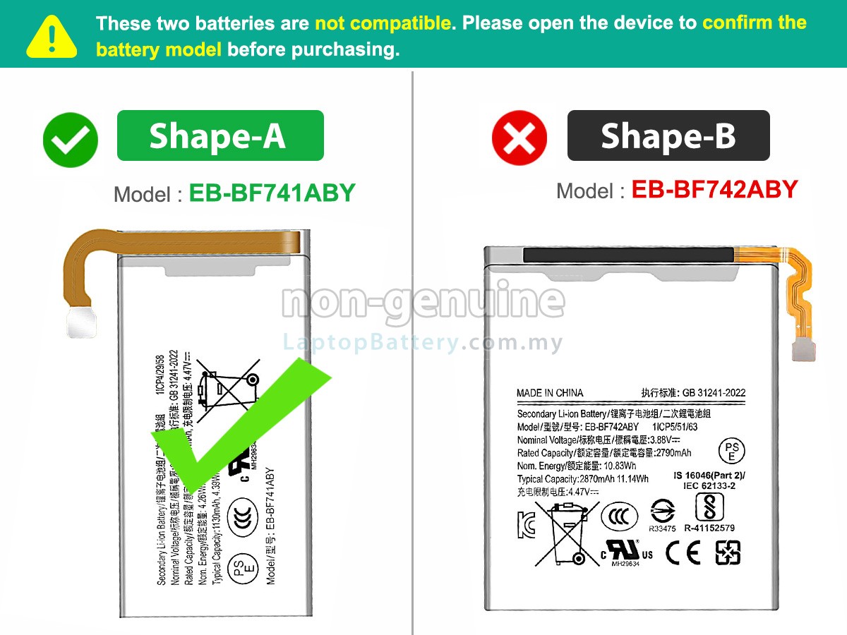 Samsung Z FLIP 6 replacement battery