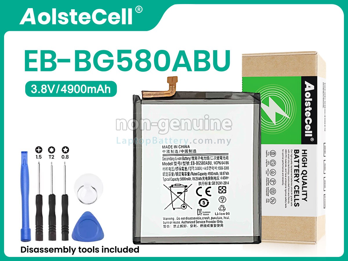Samsung EB-BG580ABU replacement battery