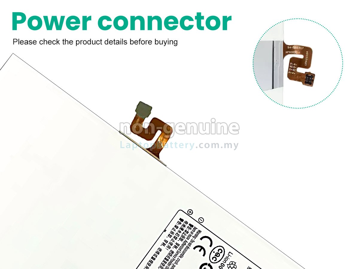Samsung SM-T865 replacement battery