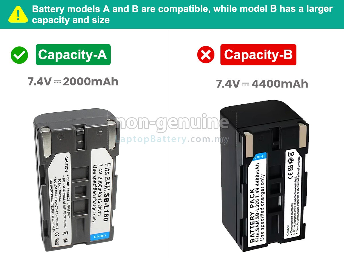Samsung SC-L610 replacement battery