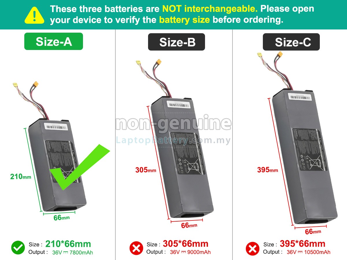 Segway Ninebot H1319-H replacement battery