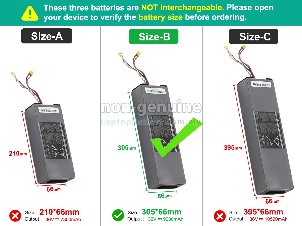 Segway Ninebot H1319-H replacement battery