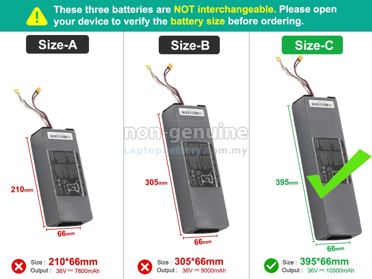 Segway Ninebot H1319-H replacement battery