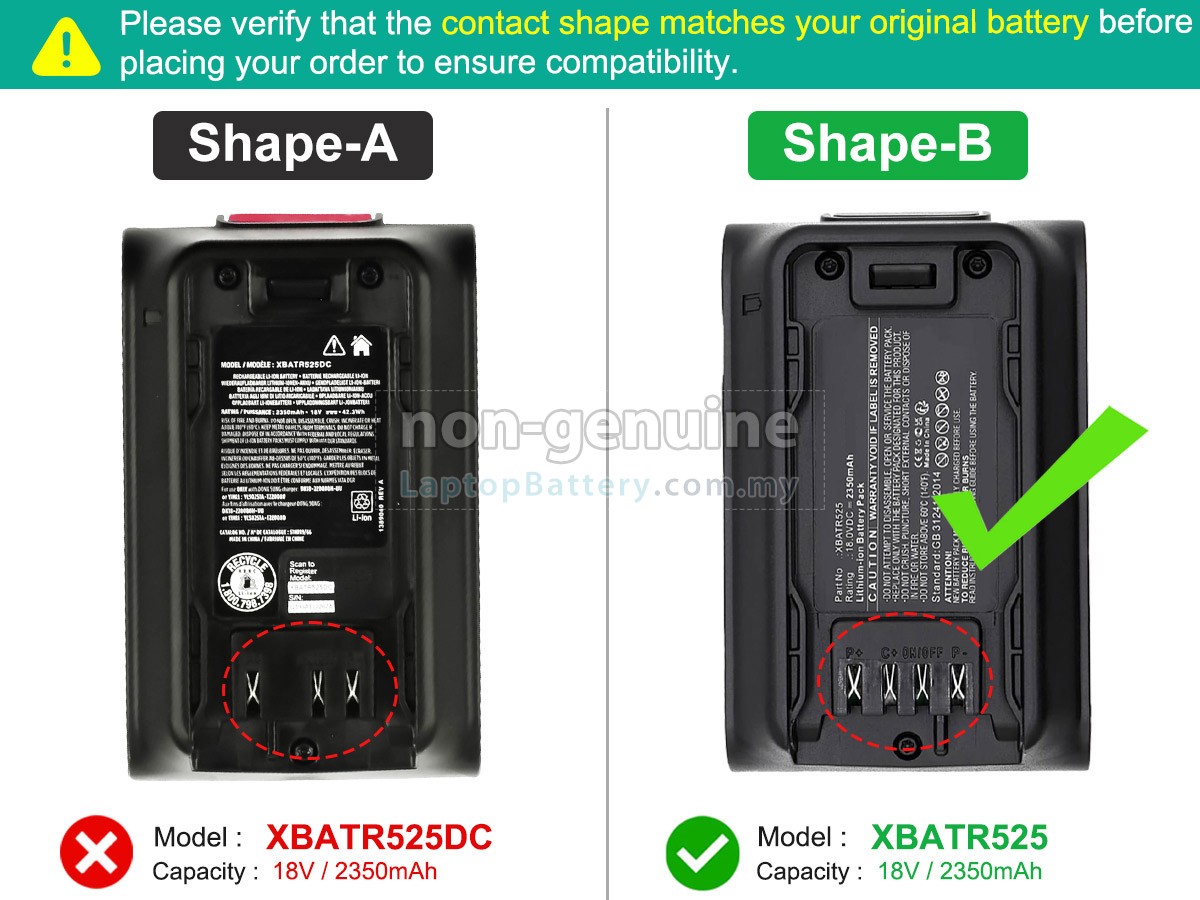 Shark IW1111 replacement battery