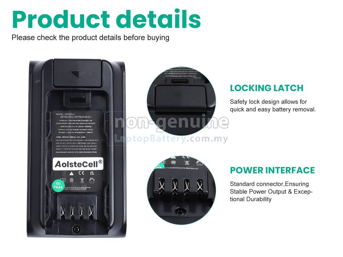Shark CORDLESS DETECT PRO replacement battery