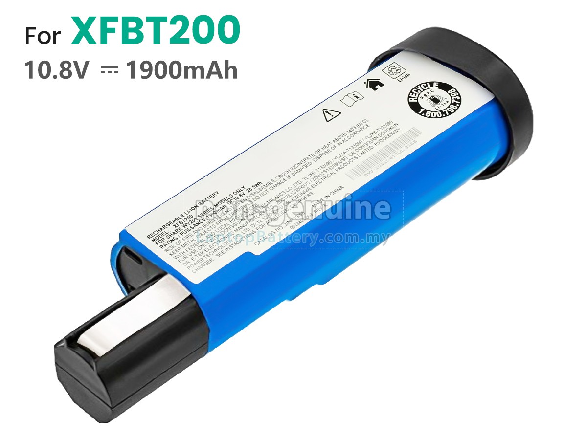 Shark WV200 replacement battery
