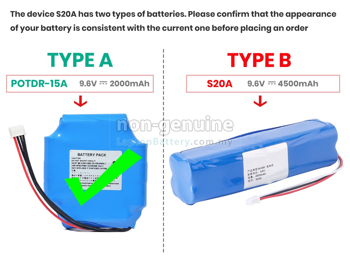 ShinewayTech S20A replacement battery