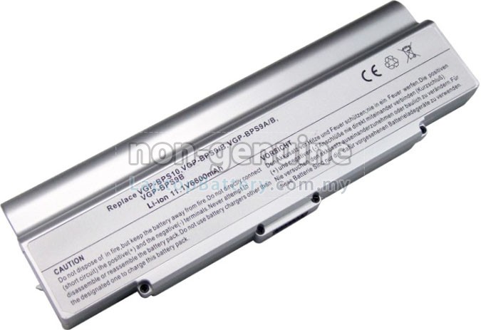 Battery for Sony VAIO VGN-CR125E laptop
