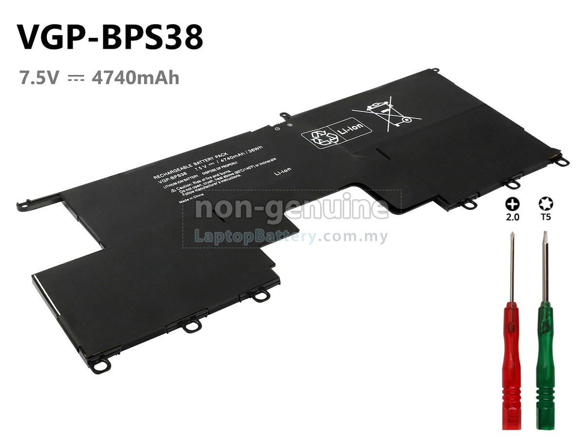 Sony VAIO SVP1321X9EB replacement battery