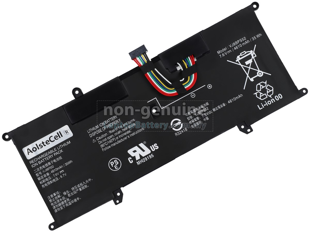 Sony VAIO VJS131X0111B replacement battery