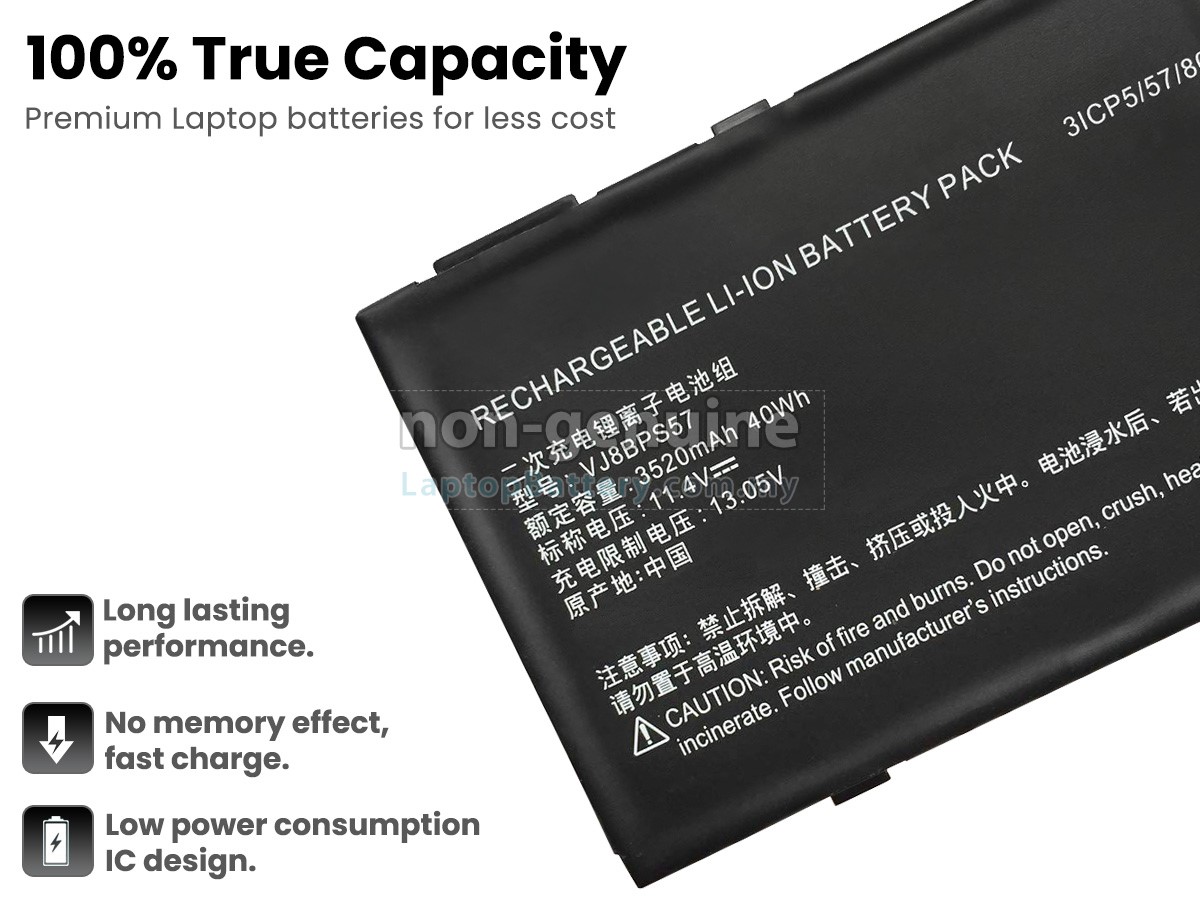 Sony VJ8BPS57 replacement battery