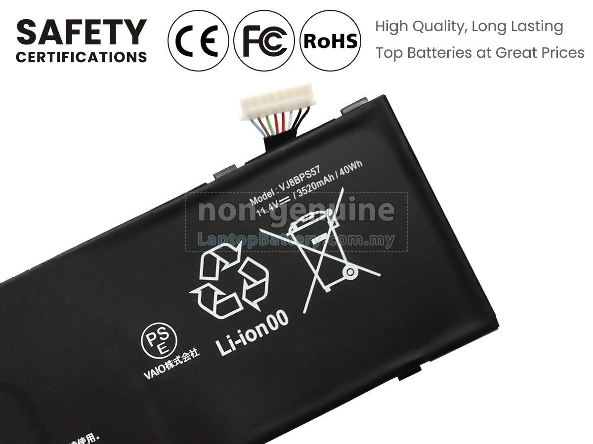 Sony VJ8BPS57 replacement battery