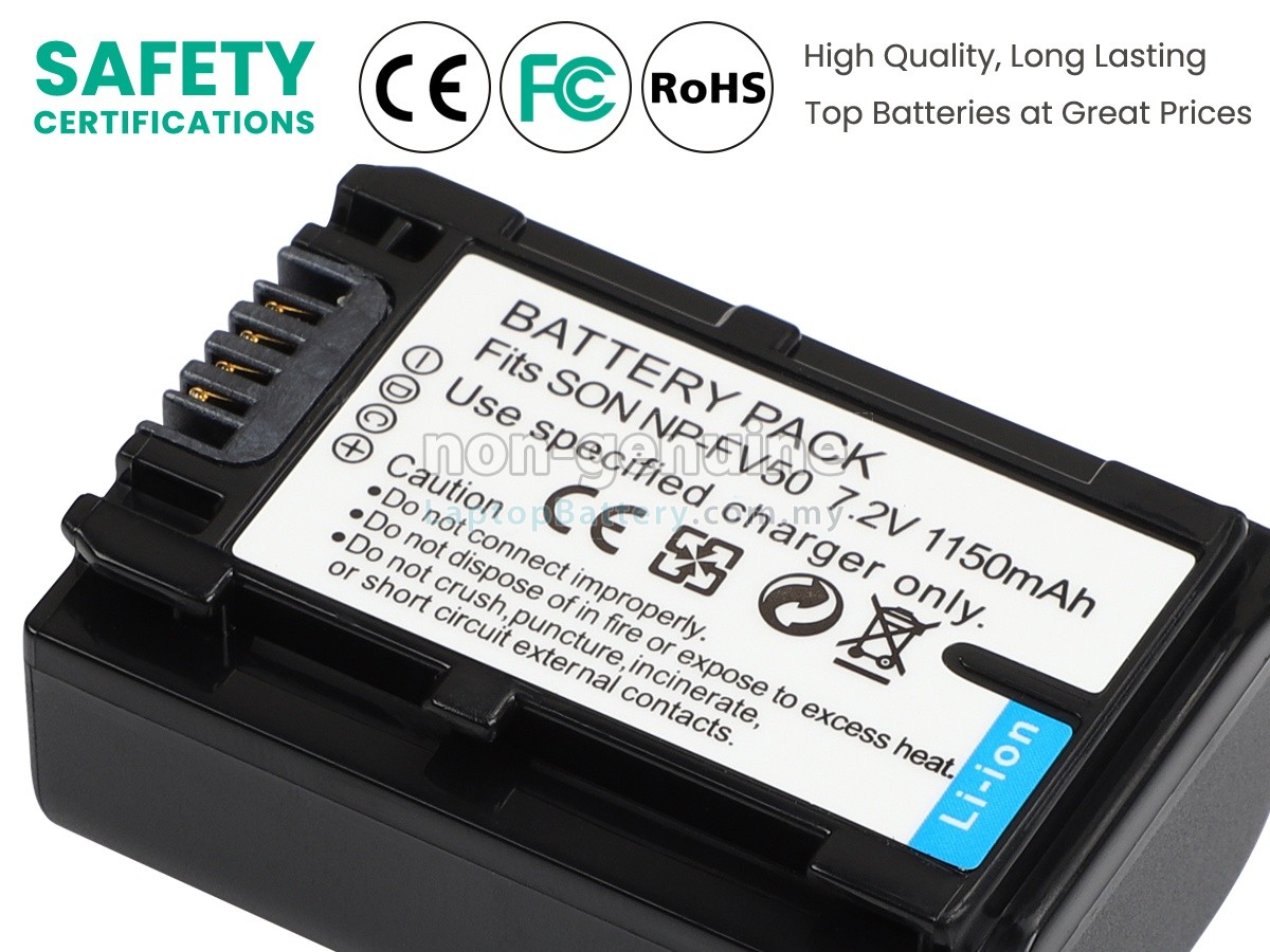 EXTENSILO 2x Batteria Ricaricabile Per Sony FDR-AX33/AX53/AX43 – 3300mAh 7.4V Sostituto NP-FV70