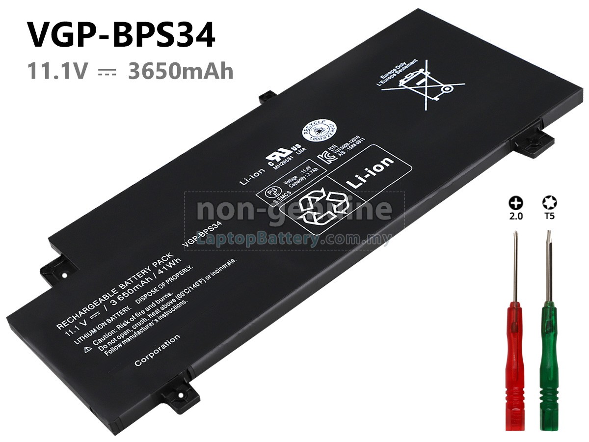 Sony SVF15A1S2E replacement battery
