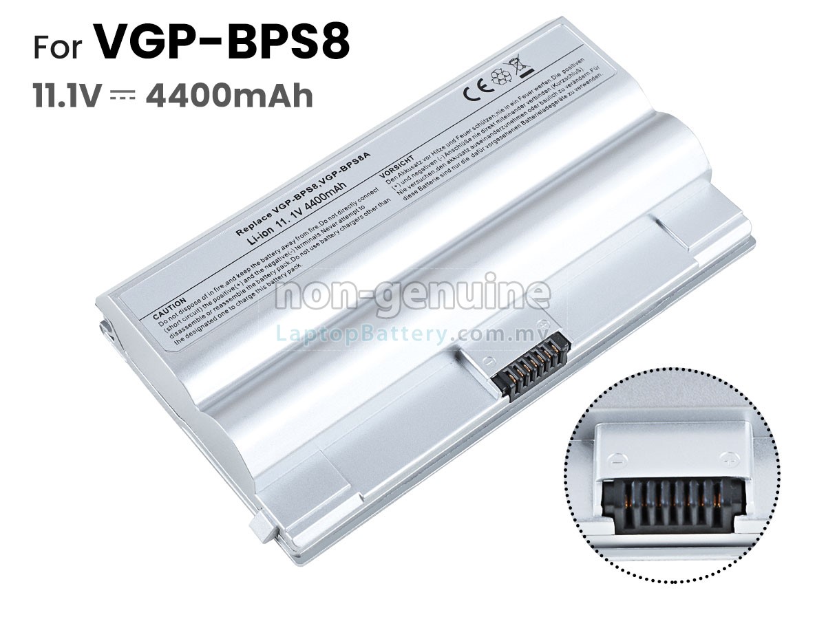 Sony VGP-BPS8B replacement battery