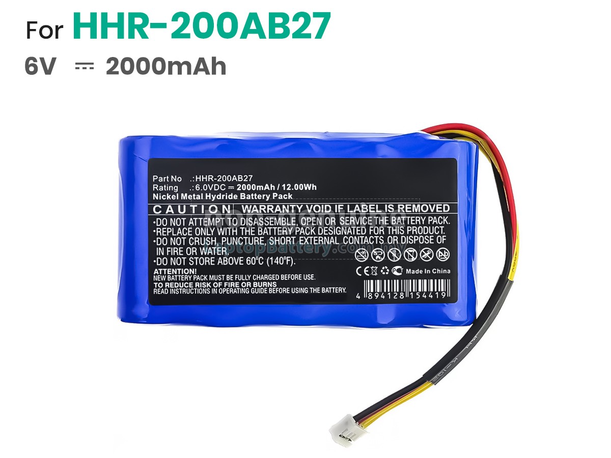 Testo HHR-200AB27 replacement battery