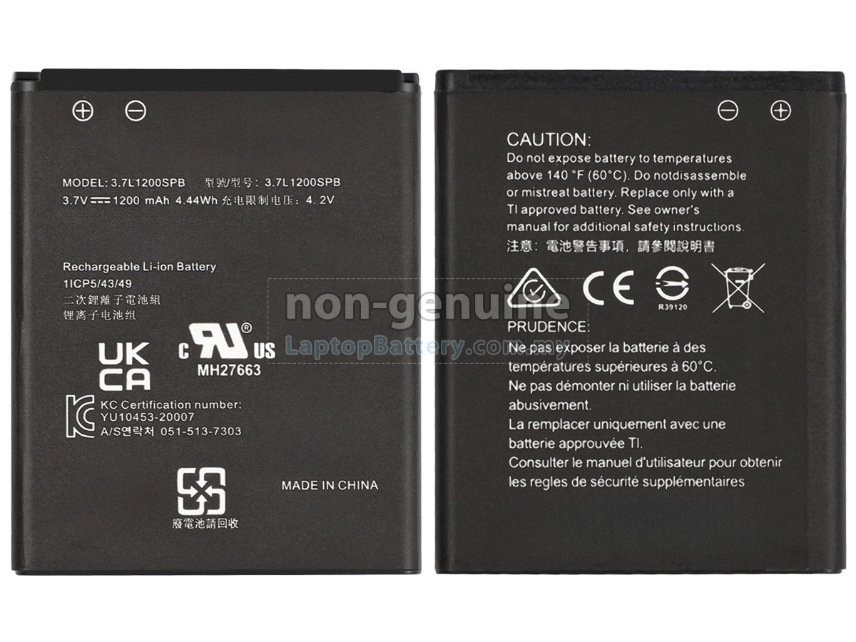 Texas Instruments TI-NSPIRE CX CAS replacement battery