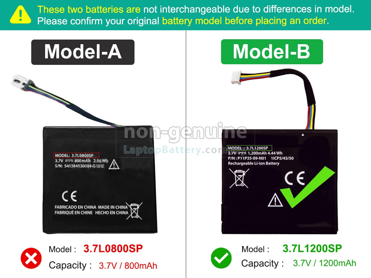Texas Instruments N2BT/BKT/A replacement battery