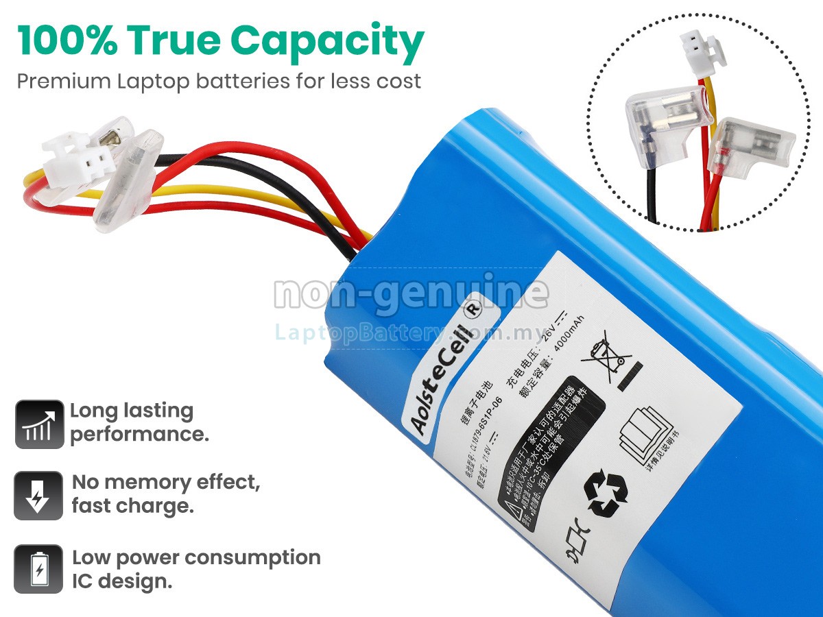 Batterie 21,6V 3000mAh Compatible Hoover Tineco Floor One S3 - Remplacement Référence CL1879-6S1P