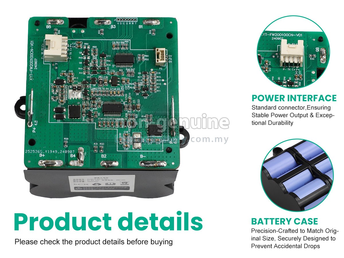 Tineco FLOOR ONE S10-01 replacement battery