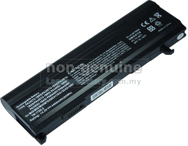 Battery for Toshiba Satellite A135-S2246 laptop