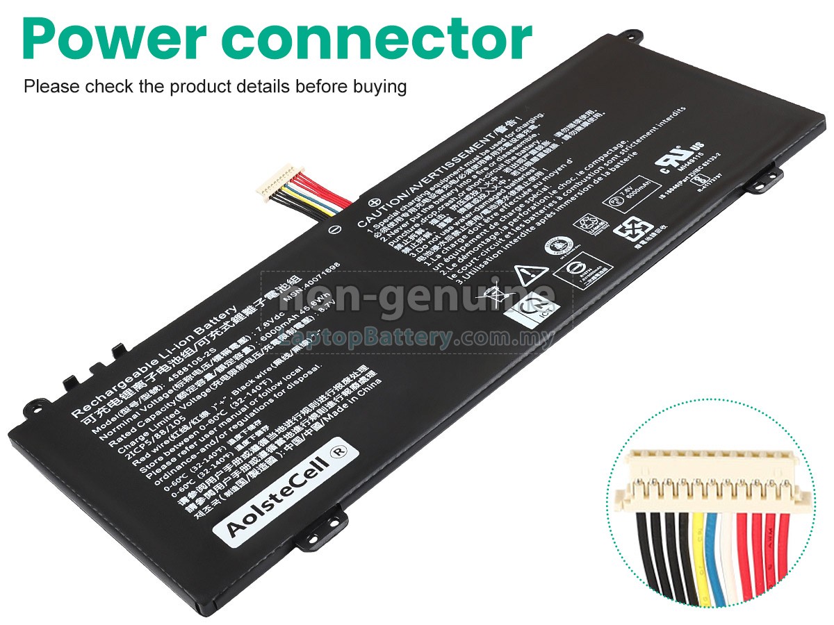 Toshiba A1PYU13E116A replacement battery