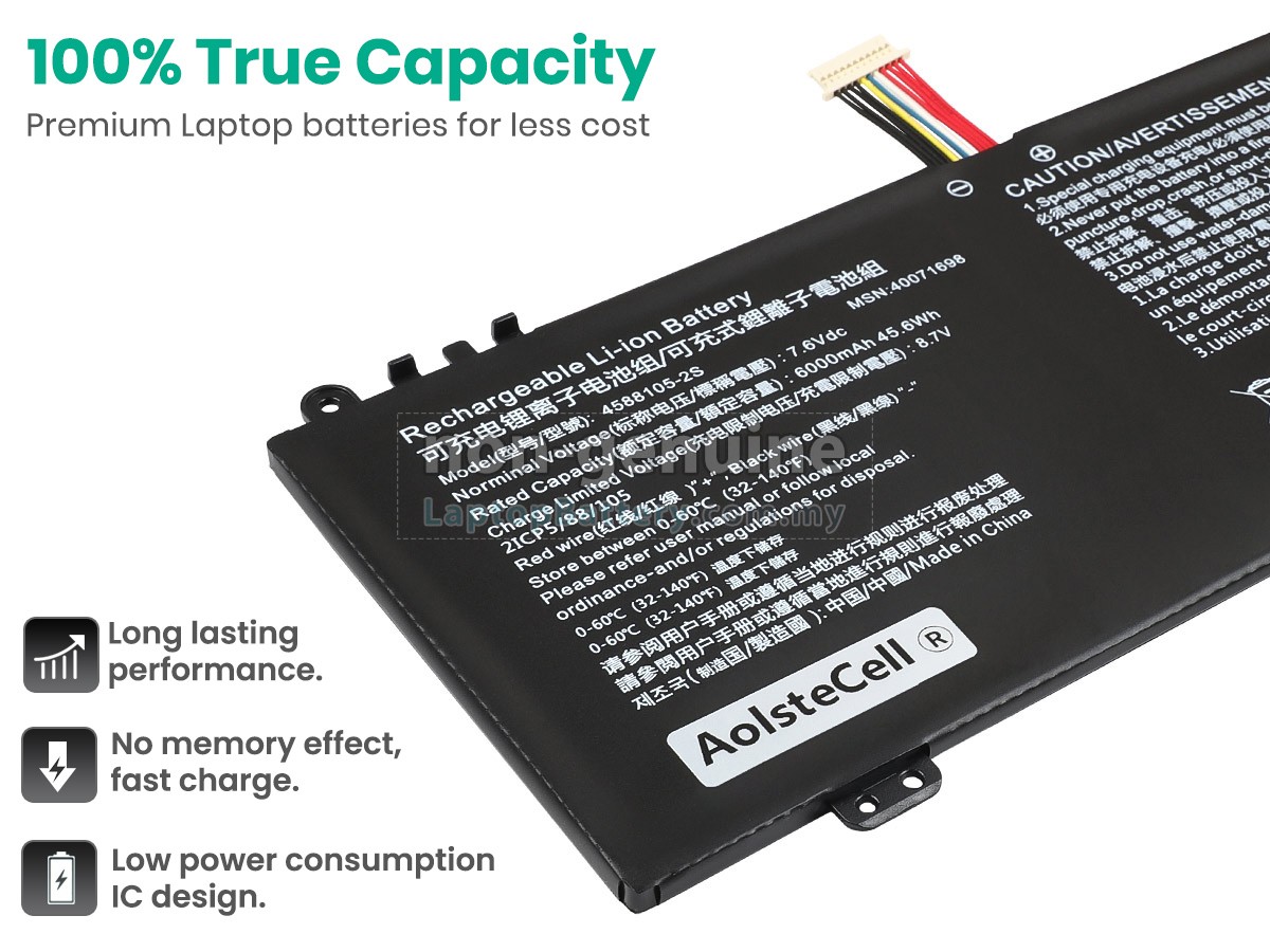 Toshiba A1PYU13E116A replacement battery
