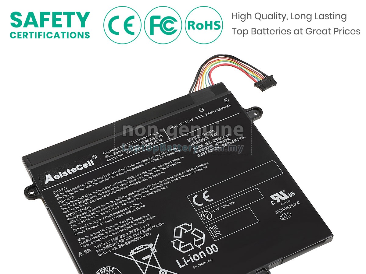 Toshiba PA5098U-1BRS-T1 replacement battery