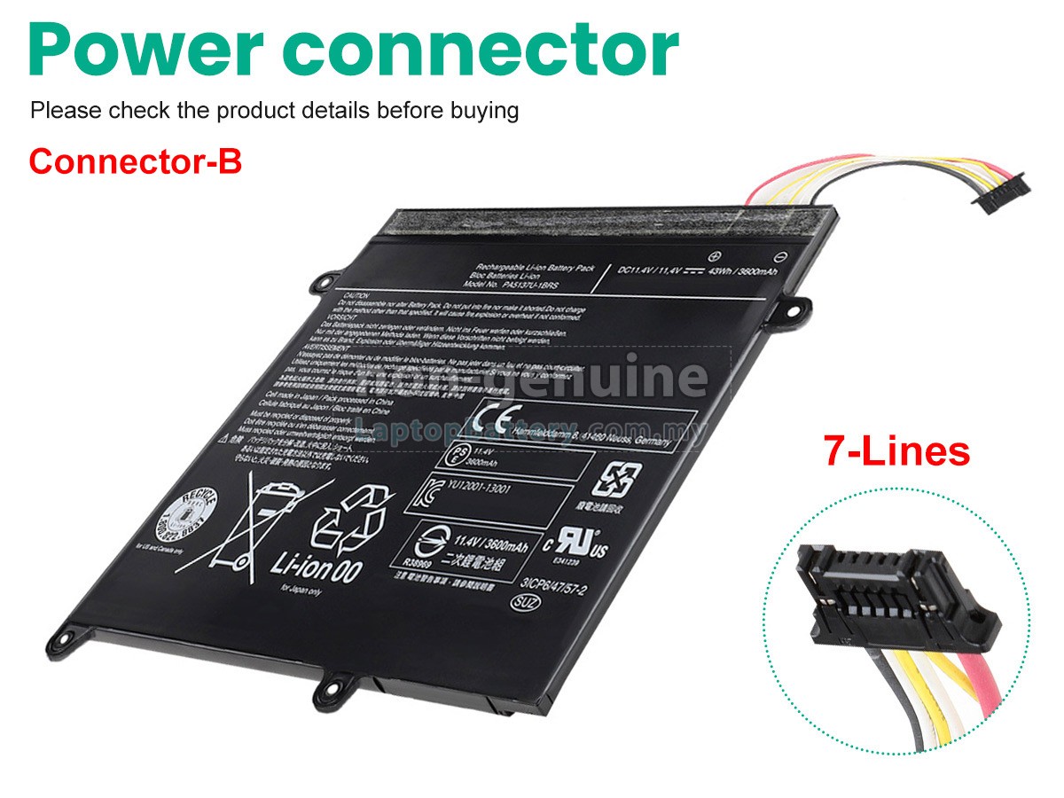 Toshiba PA5098U-1BRS-T1 replacement battery