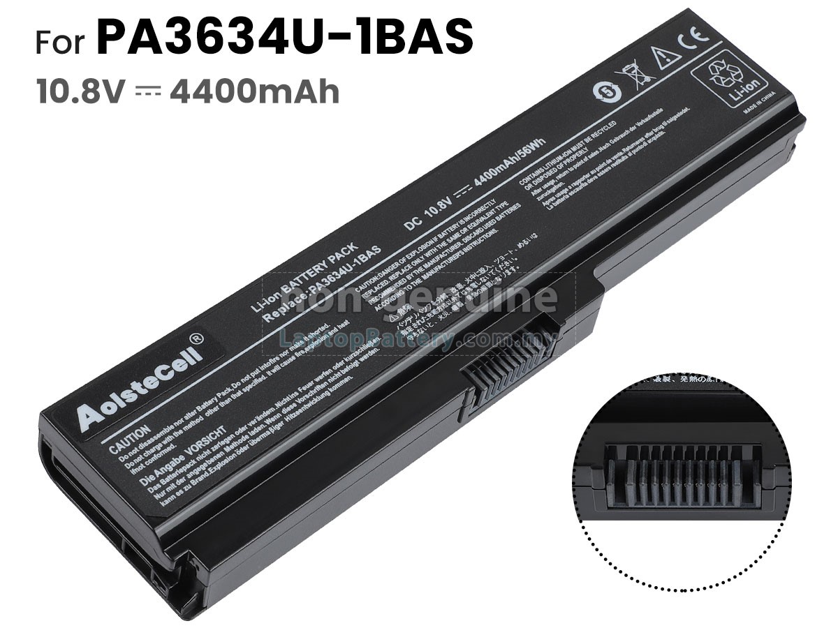 Toshiba PA3634U-1BAS replacement battery