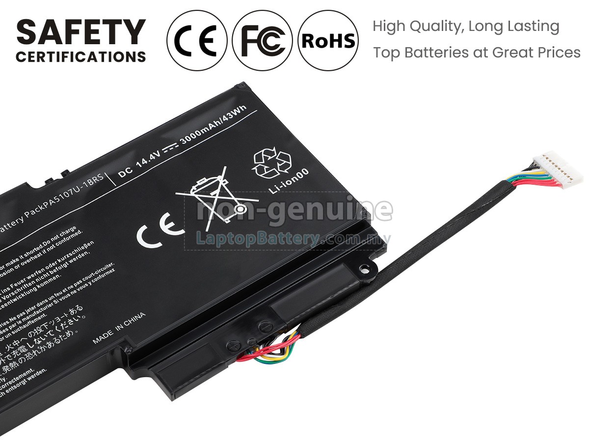 Toshiba Satellite P50T-BST2GX3 replacement battery