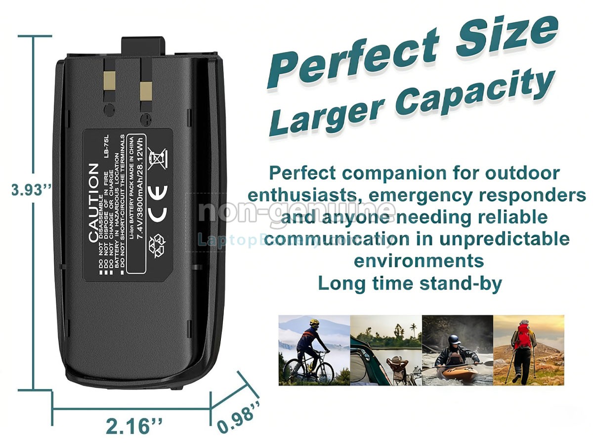 TYT TH-UV8000D replacement battery