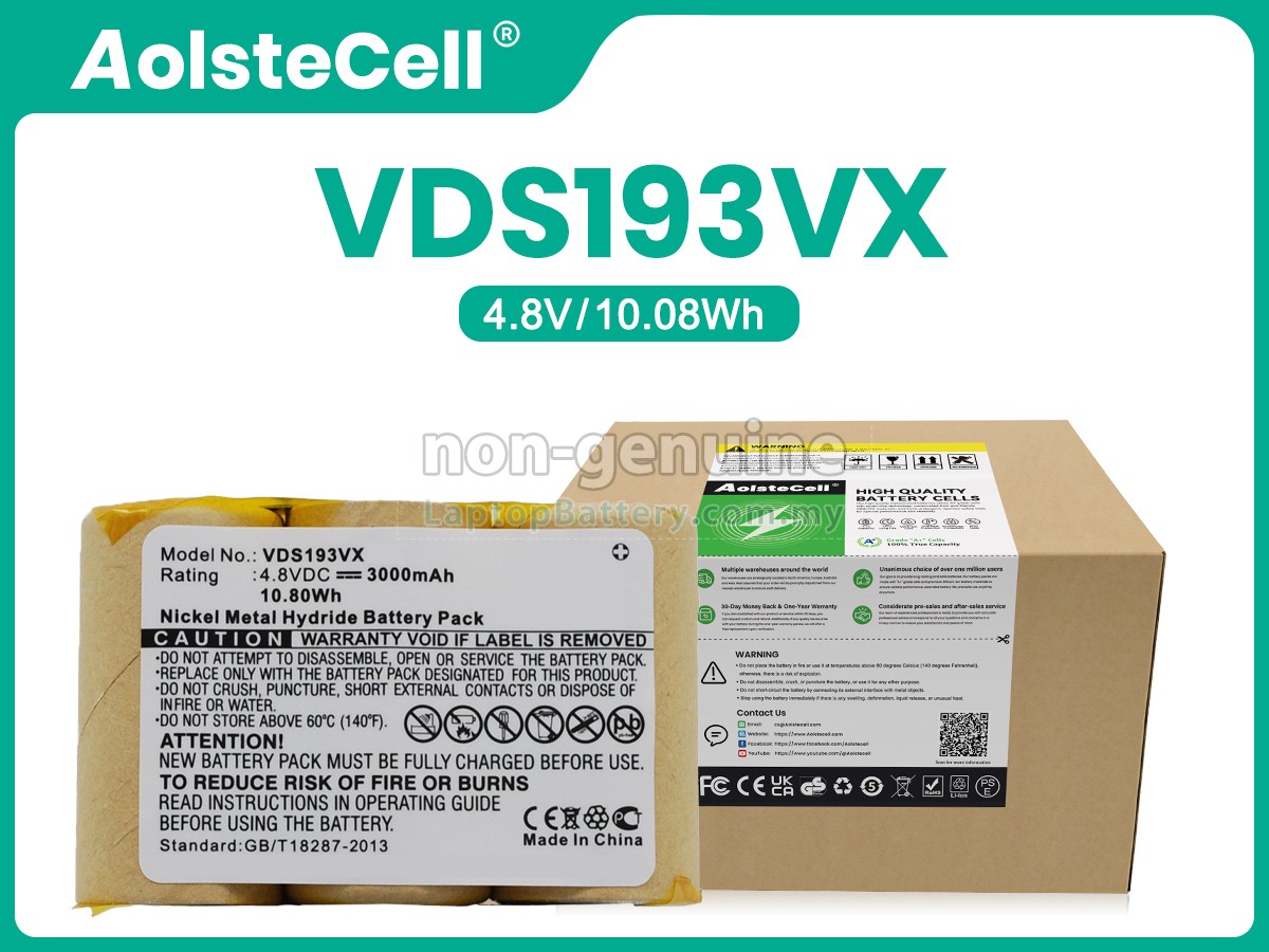 Vileda AS-193E9A replacement battery