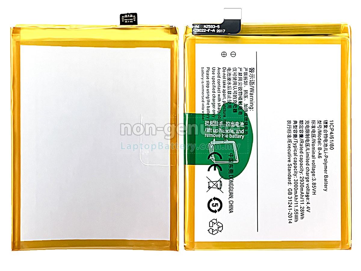 Vivo B-A6 replacement battery