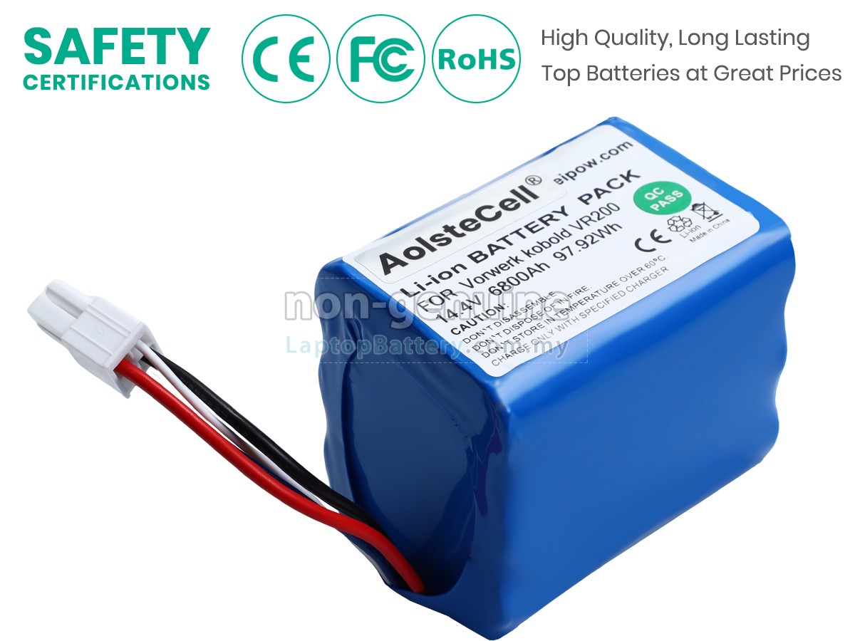 Vorwerk Kobold 4NCR18650P2-C001A replacement battery