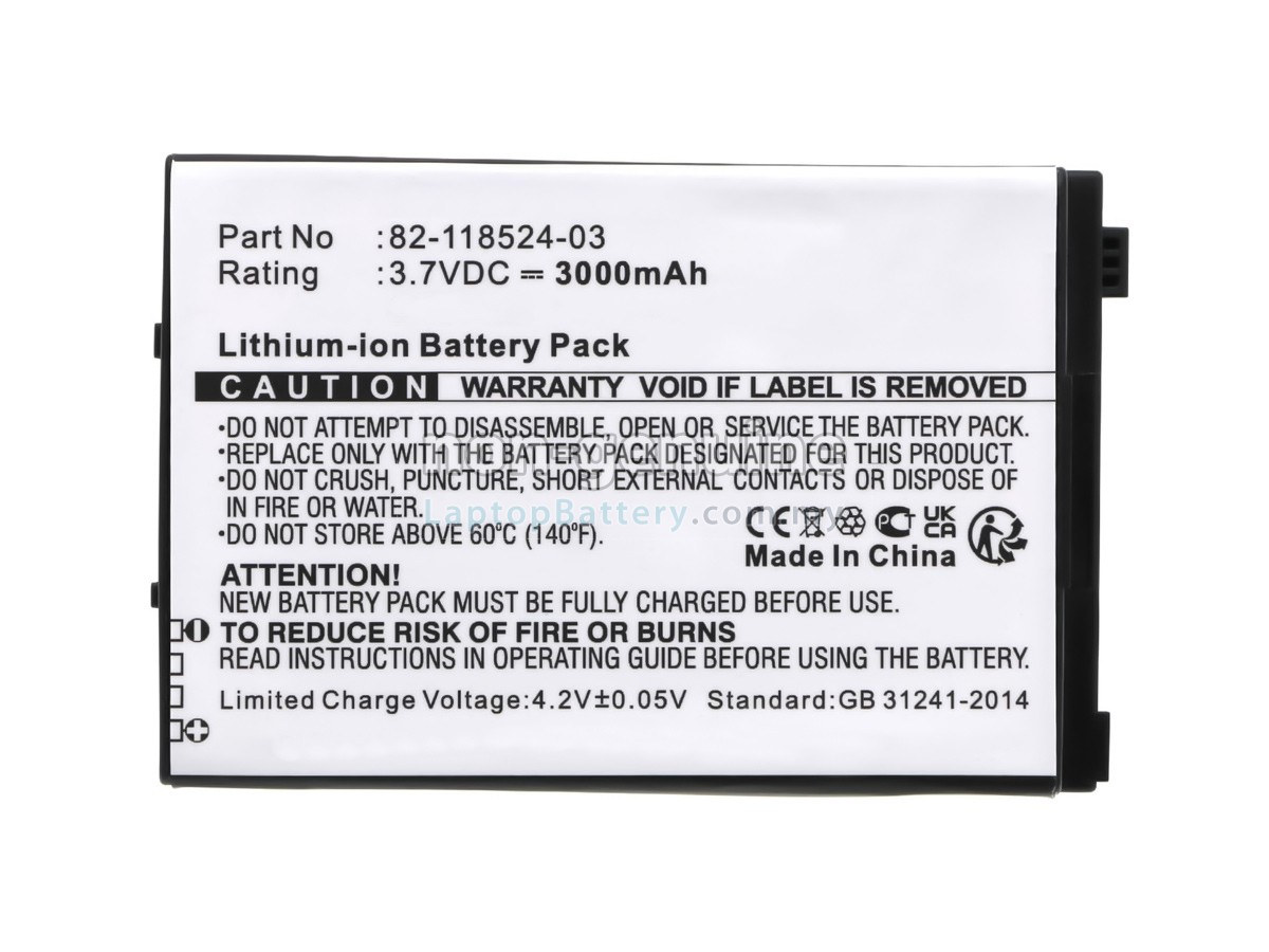 Zebra 82-118524-03 replacement battery