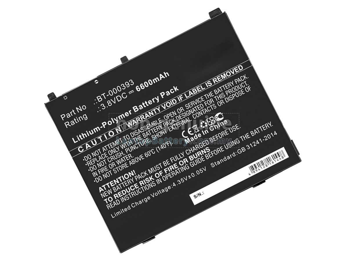 Zebra BT-000393 replacement battery