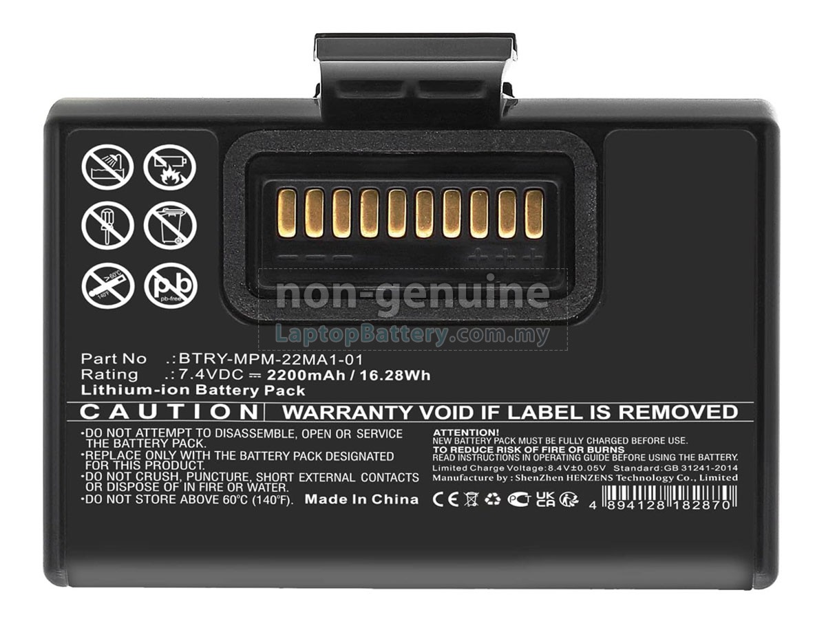 Zebra BTRY-MPM-22MA1-01 replacement battery